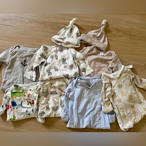 Newborn Baby Boy Gown Bundle